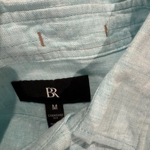 Banana Republic Mens Linen Shirts Long sleeve Size Medium and Large EUC - Picture 8 of 9